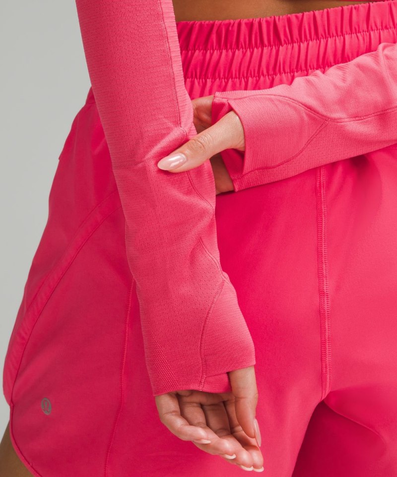 Lululemon Swiftly Tech Cropped Long-Sleeve Shirt 2.0 Glaze Pink / Glaze Pink Online Outlet Sale