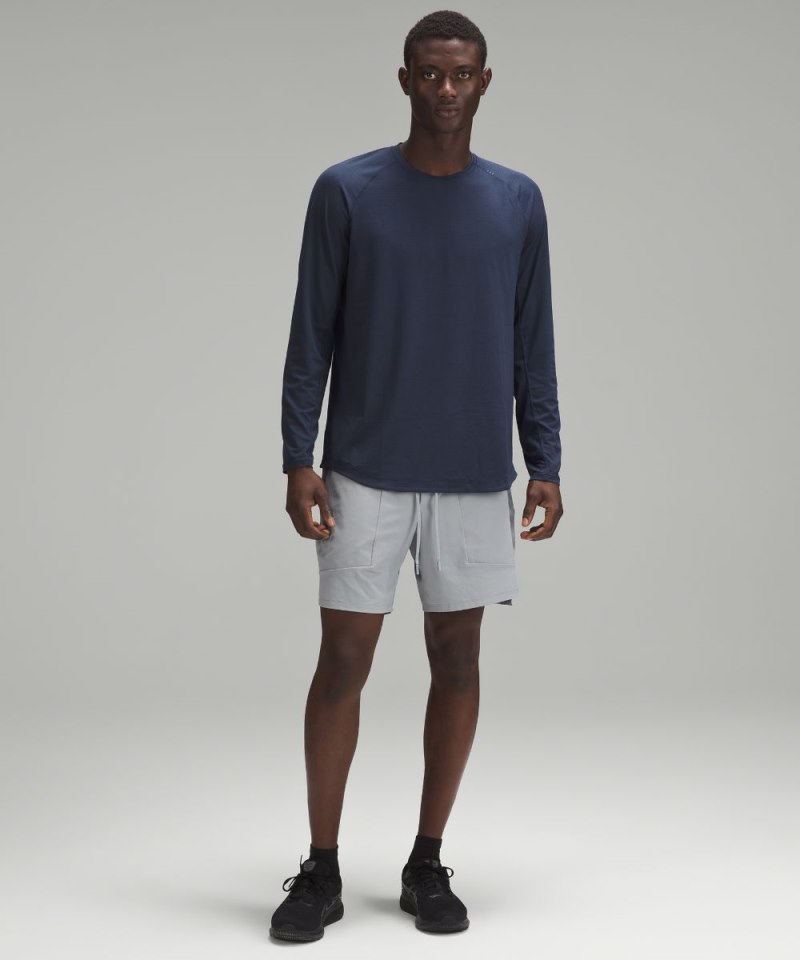 Lululemon License to Train Long-Sleeve Shirt True Navy Online Outlet Sale