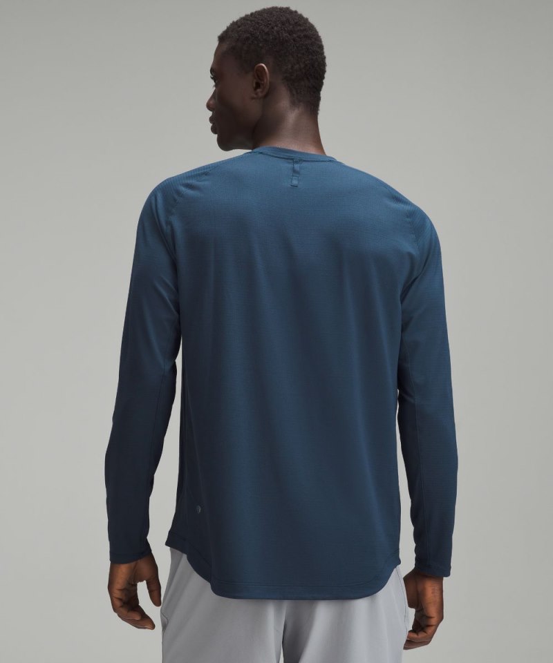 Lululemon License to Train Long-Sleeve Shirt True Navy Online Outlet Sale