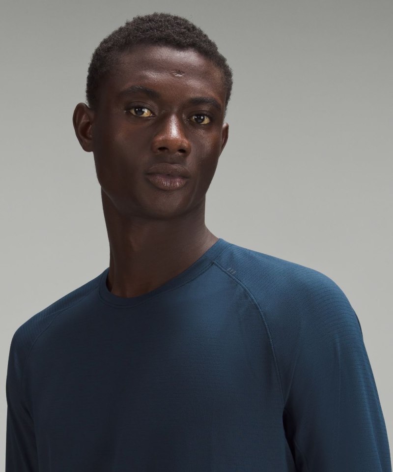 Lululemon License to Train Long-Sleeve Shirt True Navy Online Outlet Sale