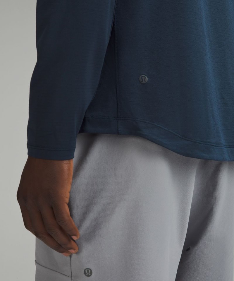 Lululemon License to Train Long-Sleeve Shirt True Navy Online Outlet Sale