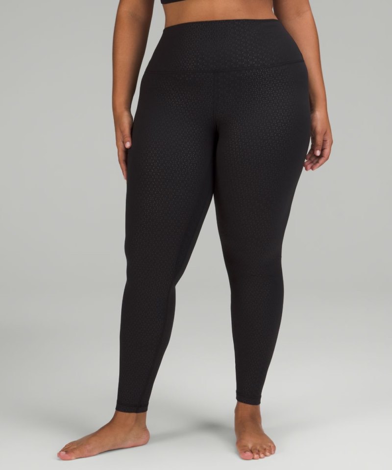 Lululemon Align™ High-Rise Pant 28" Gradiate Geo Emboss Black Online Outlet Sale