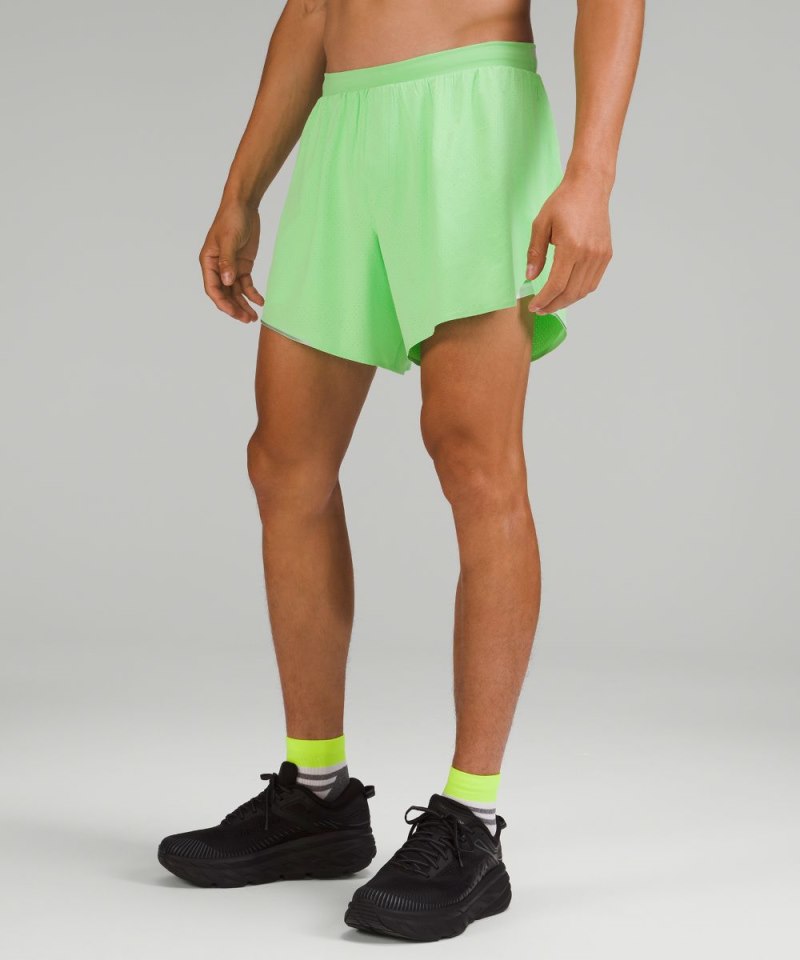 Lululemon Fast and Free Lined Short 6" Scream Green Online Outlet Sale
