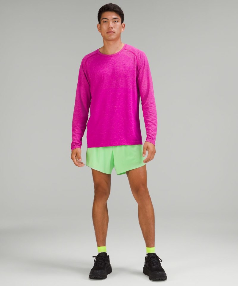 Lululemon Fast and Free Lined Short 6" Scream Green Online Outlet Sale