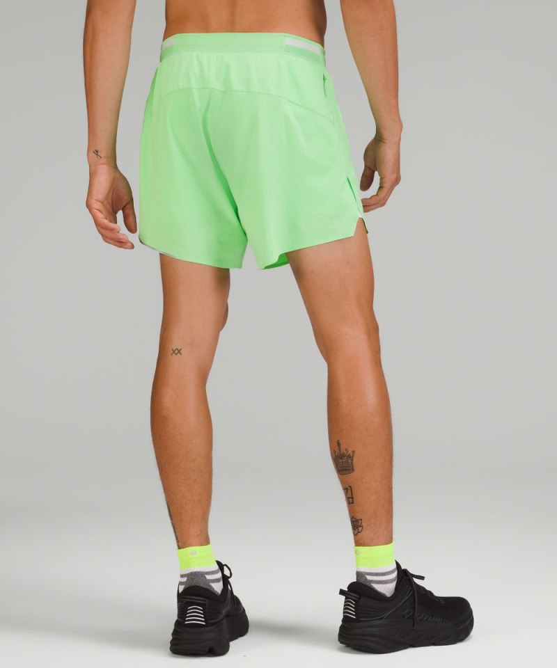 Lululemon Fast and Free Lined Short 6" Scream Green Online Outlet Sale