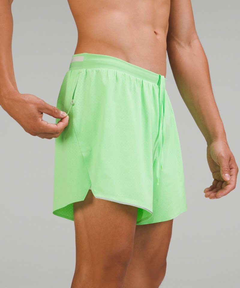 Lululemon Fast and Free Lined Short 6" Scream Green Online Outlet Sale