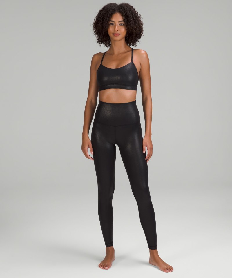Lululemon Align™ Super-High-Rise Pant 28" *Shine Radiate Foil Print Black Online Outlet Sale