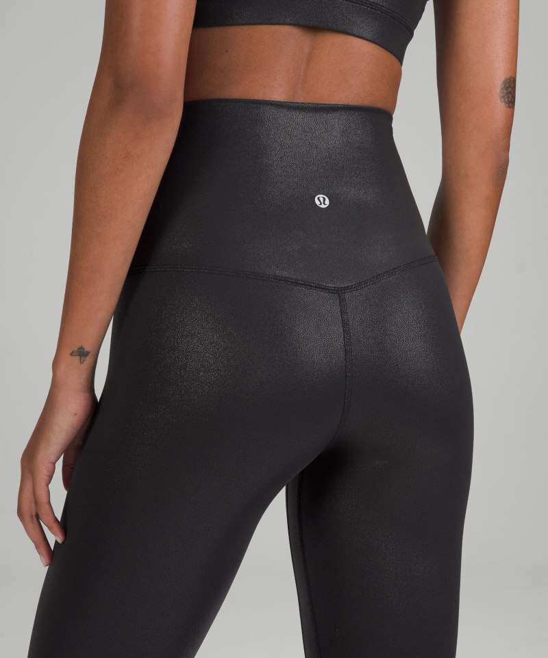 Lululemon Align™ Super-High-Rise Pant 28" *Shine Radiate Foil Print Black Online Outlet Sale