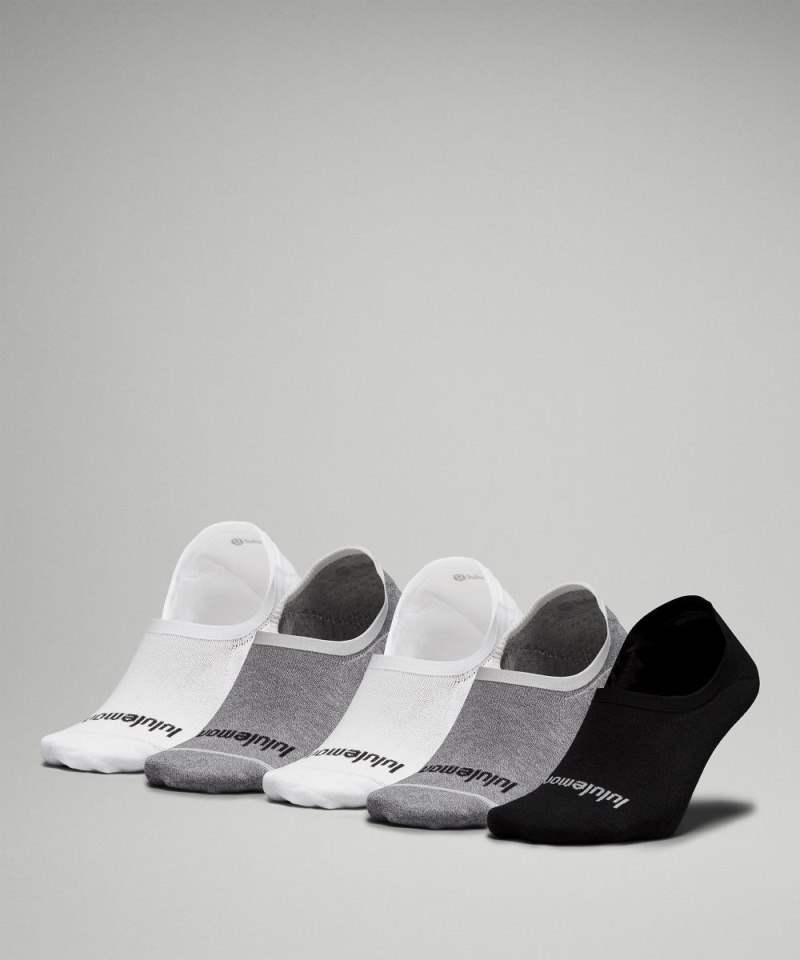 Lululemon Women's Daily Stride Comfort No-Show Socks *5 Pack White / Heather Grey / Black Online Outlet Sale