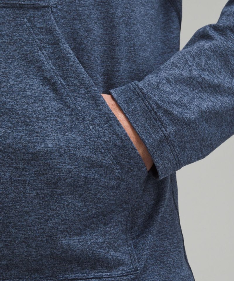 Lululemon Soft Jersey Pullover Hoodie Heathered Mineral Blue / Heathered True Navy Online Outlet Sale