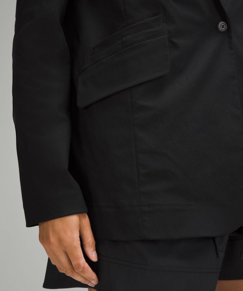 Lululemon Relaxed-Fit Twill Blazer Black Online Outlet Sale