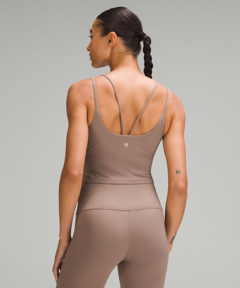 Lululemon Align™ Strappy Ribbed Tank Top Taupetastic Online Outlet Sale