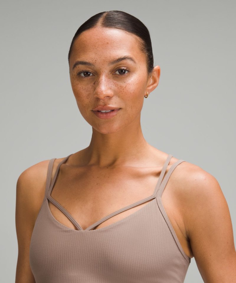 Lululemon Align™ Strappy Ribbed Tank Top Taupetastic Online Outlet Sale