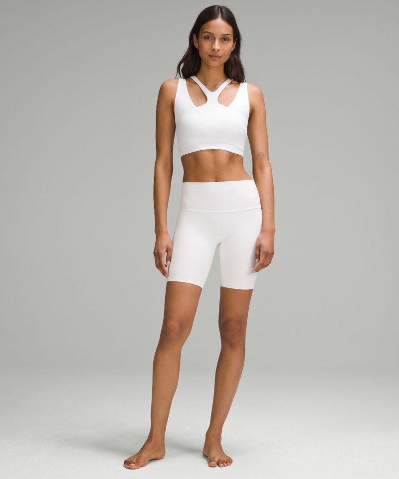 Lululemon Bend This Scoop and Square Bra *Light Support, A-C Cups White Online Outlet Sale