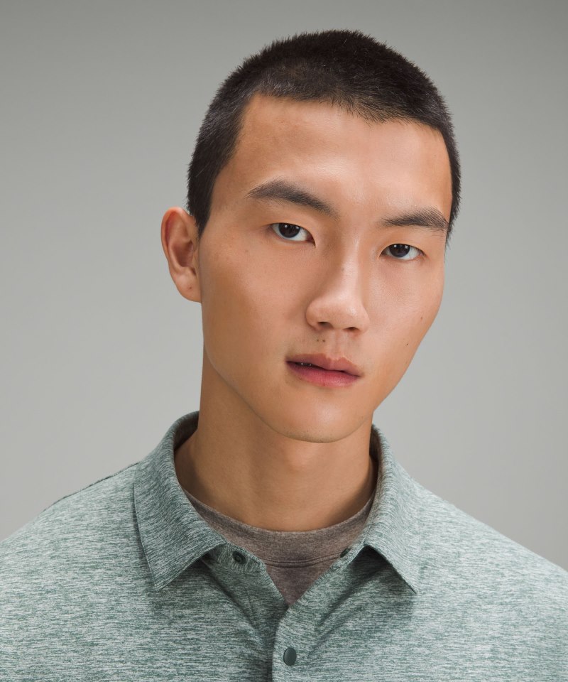 Lululemon Rulu Button-Up Shirt Heathered Dark Forest Online Outlet Sale