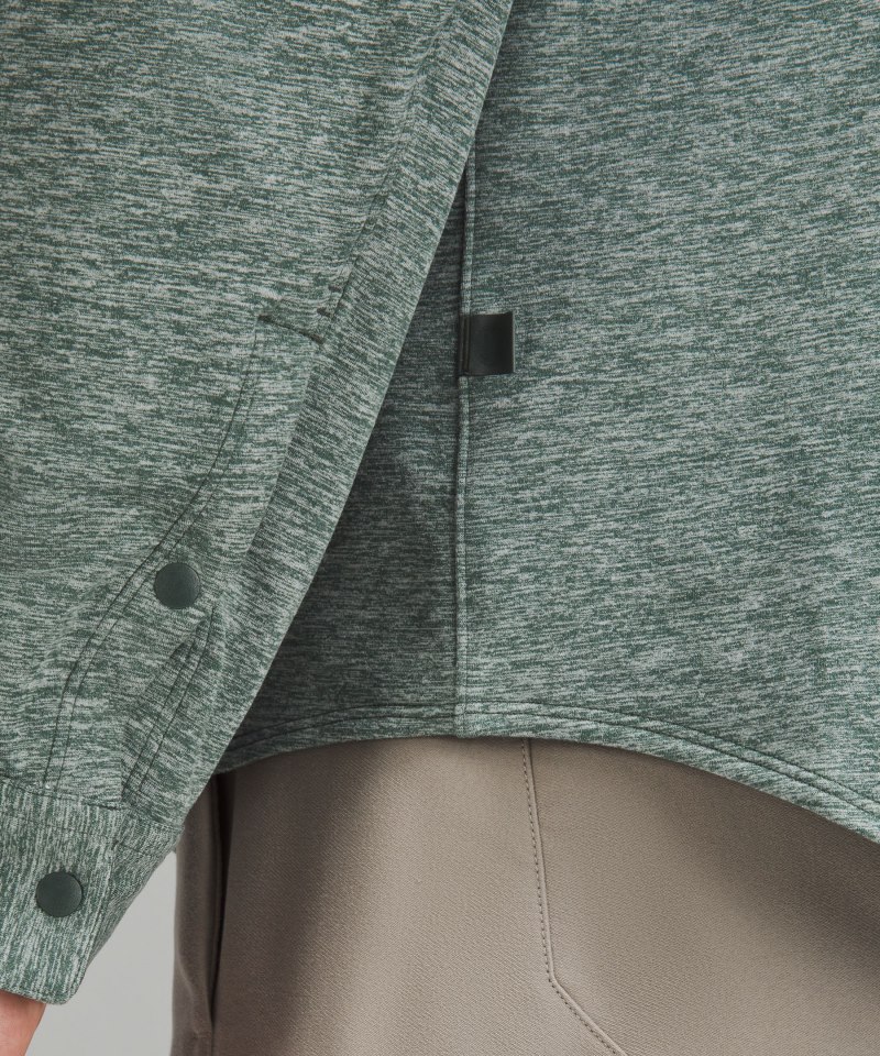 Lululemon Rulu Button-Up Shirt Heathered Dark Forest Online Outlet Sale