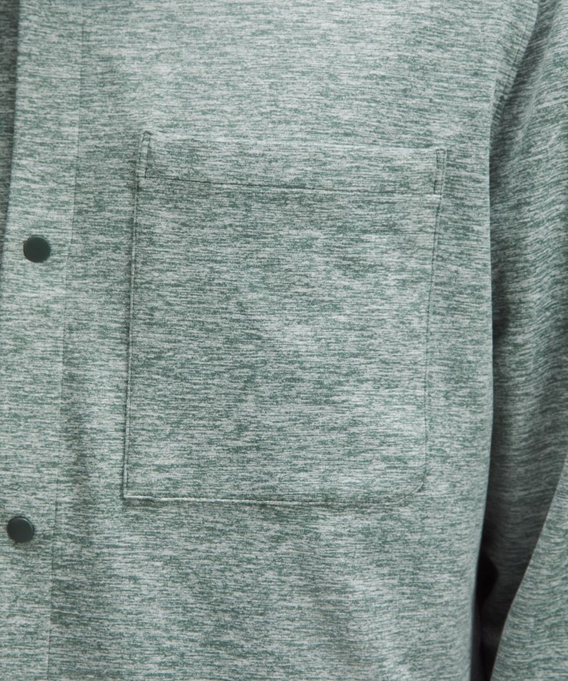 Lululemon Rulu Button-Up Shirt Heathered Dark Forest Online Outlet Sale
