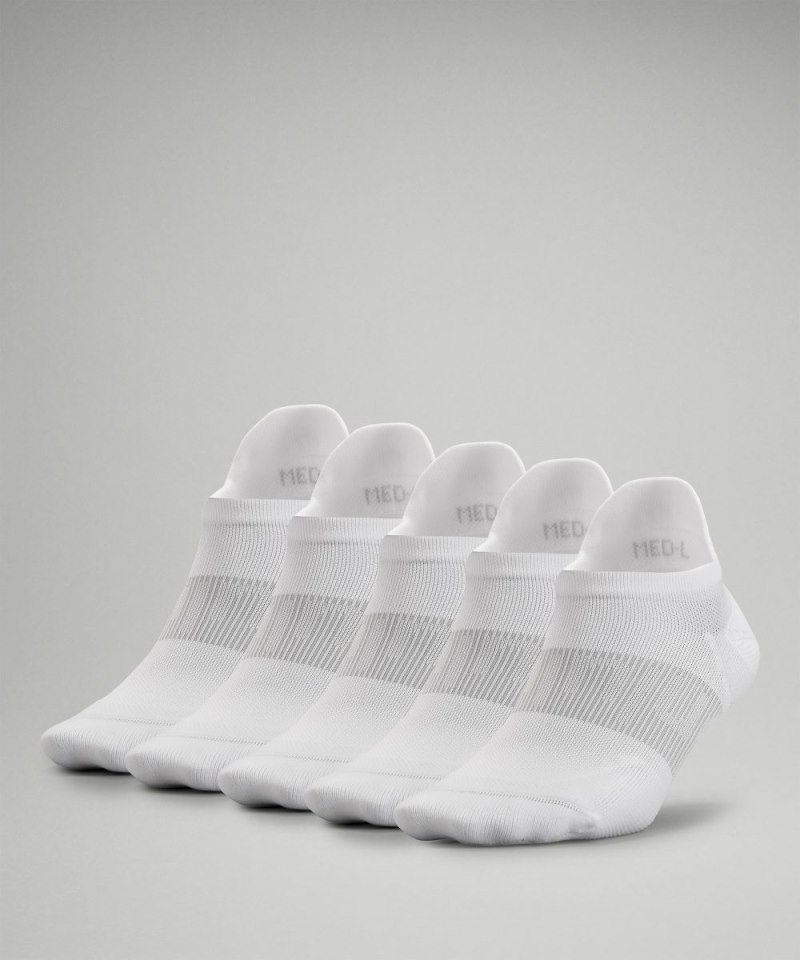 Lululemon Women's Power Stride Tab Socks *5 Pack White Online Outlet Sale