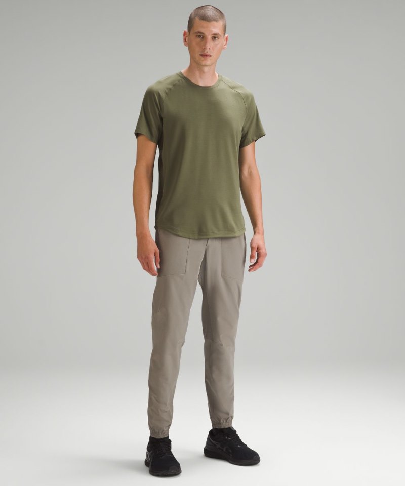Lululemon License to Train Short-Sleeve Shirt Medium Olive Online Outlet Sale