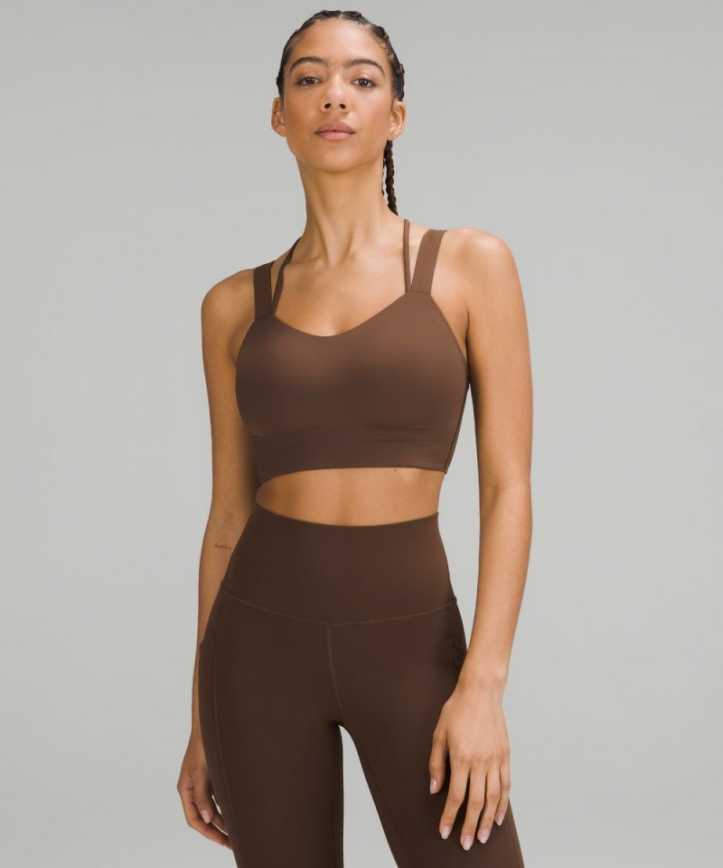 Lululemon Like a Cloud Longline Bra *Light Support, D / DD Cup Java (not available) Online Outlet Sale