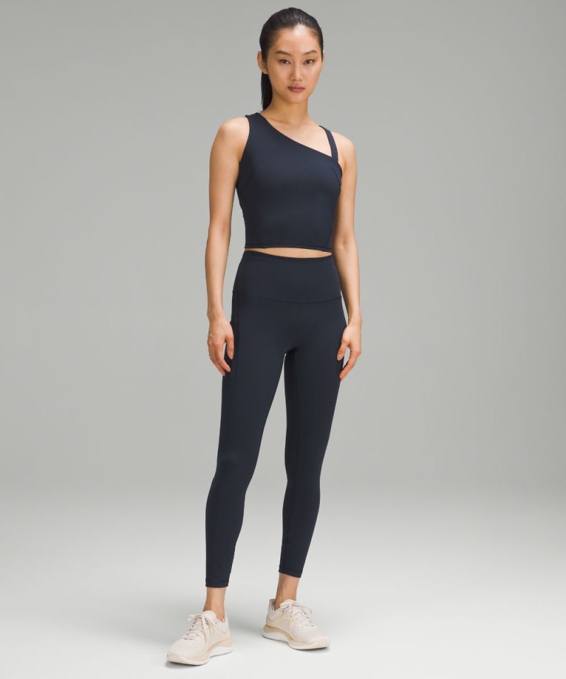Lululemon Everlux Asymmetrical Tennis Tank Top True Navy Online Outlet Sale