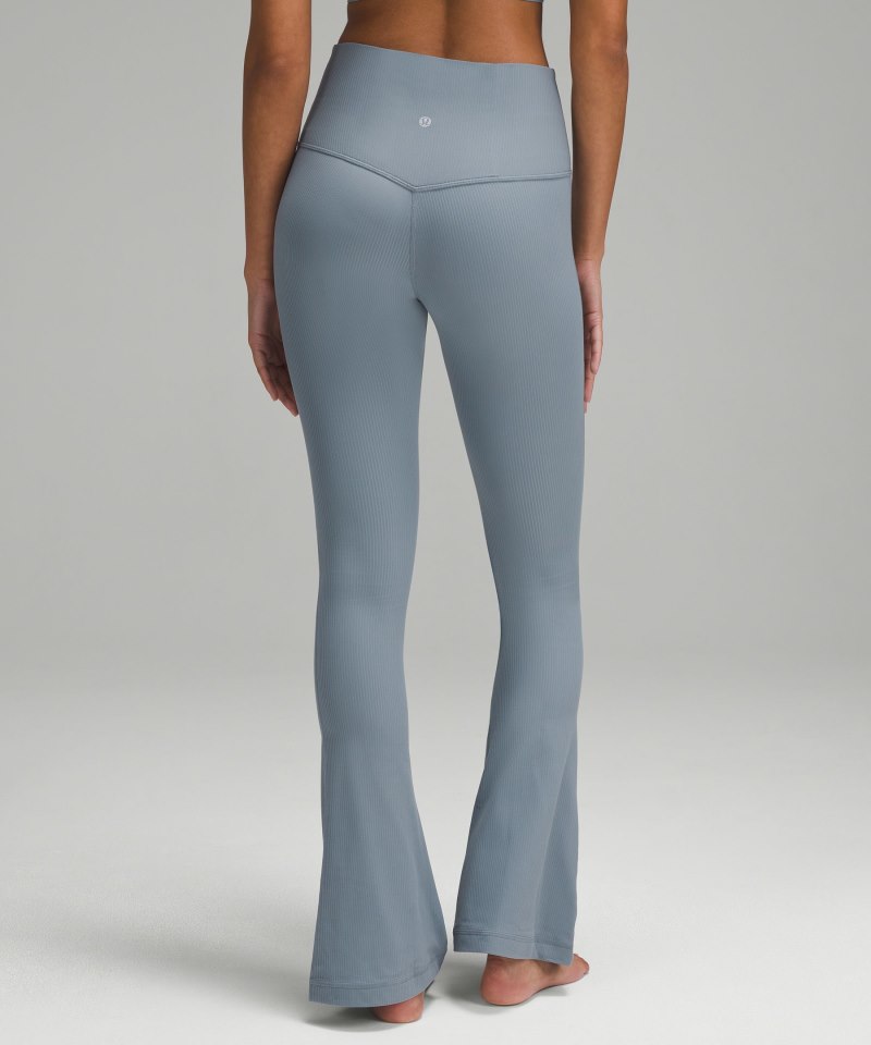 Lululemon Align™ High-Rise Ribbed Mini-Flared Pant *Extra Short Belgian Blue Online Outlet Sale