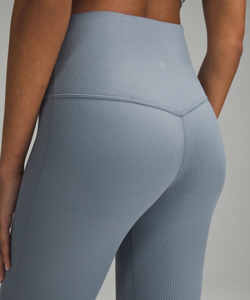 Lululemon Align™ High-Rise Ribbed Mini-Flared Pant *Extra Short Belgian Blue Online Outlet Sale