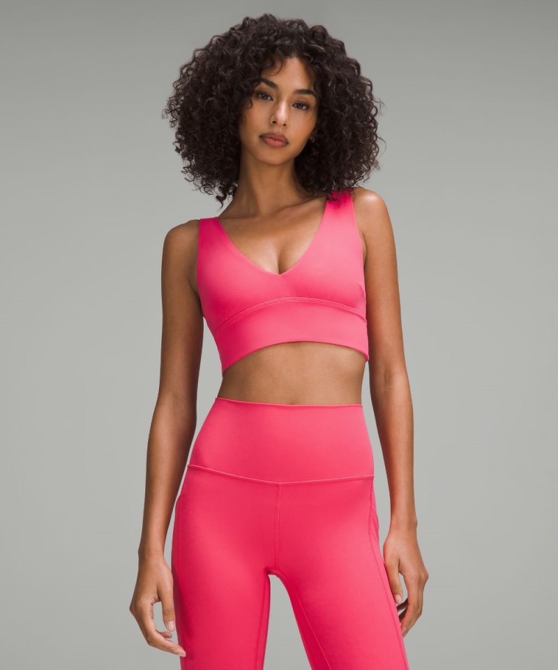 Lululemon Align™ V-Neck Bra *Light Support, C / D Cup Glaze Pink Online Outlet Sale
