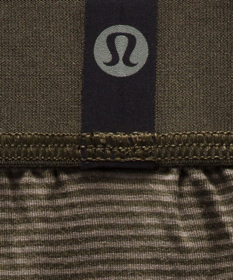 Lululemon Always In Motion Boxer 5" Jumie Stripe Rover Dark Olive Online Outlet Sale