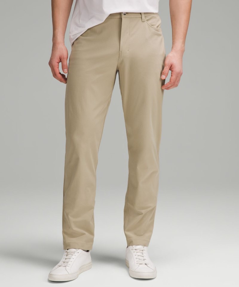 Lululemon ABC Classic-Fit 5 Pocket Pant 34"L *Warpstreme Compass Khaki Online Outlet Sale