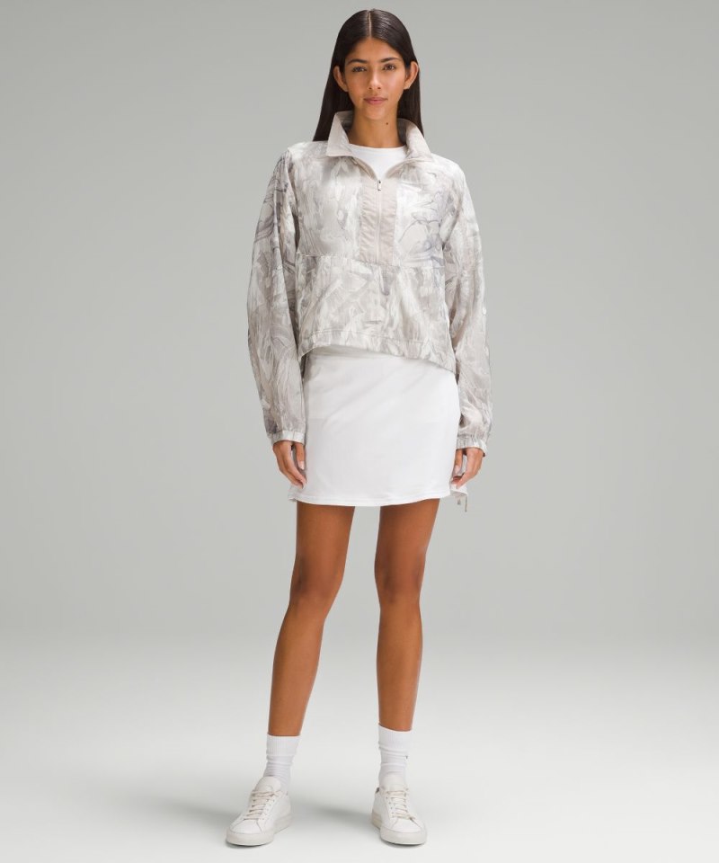 Lululemon Lightweight Woven Side-Snap Anorak Marble Meld Light Multi / Dove Grey Online Outlet Sale