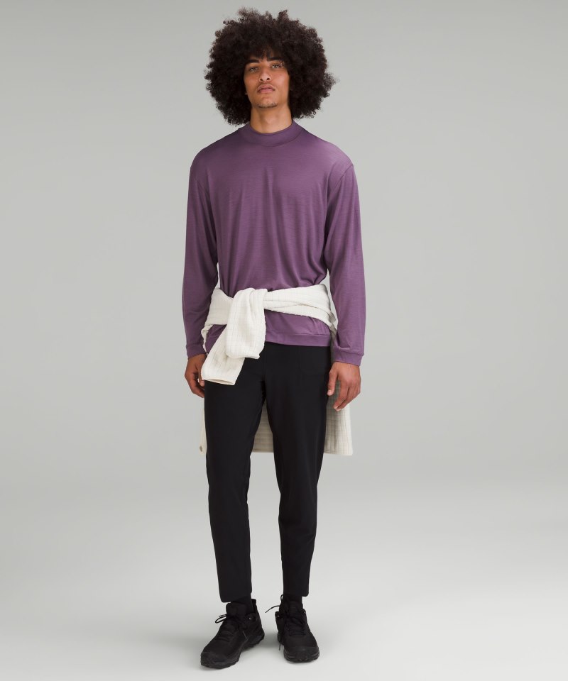Lululemon lab Merino Wool-Blend Long-Sleeve Shirt Dusty Amethyst Online Outlet Sale