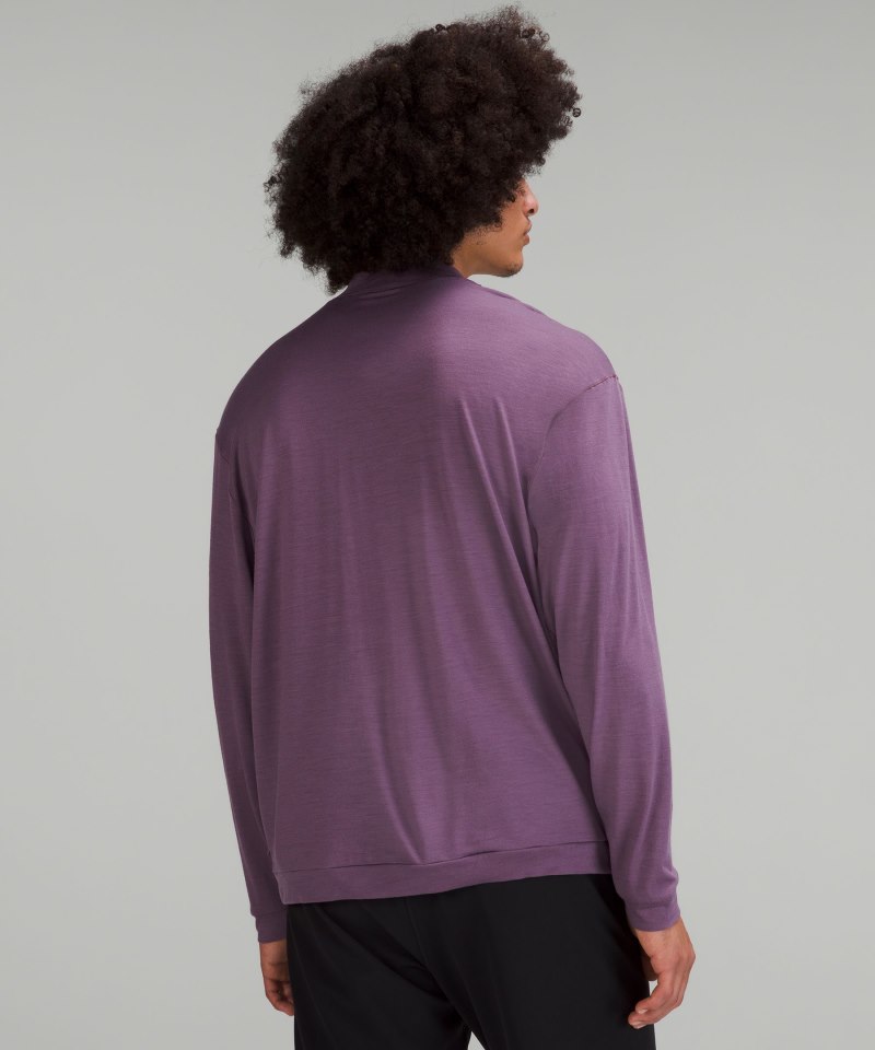 Lululemon lab Merino Wool-Blend Long-Sleeve Shirt Dusty Amethyst Online Outlet Sale