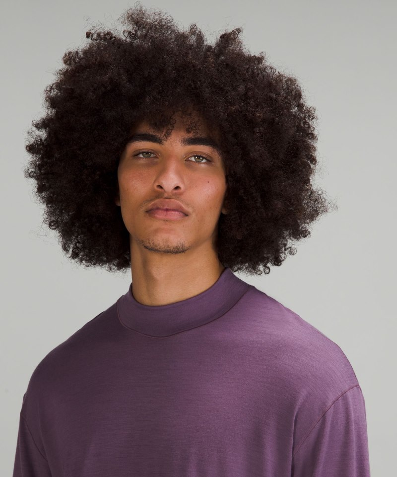 Lululemon lab Merino Wool-Blend Long-Sleeve Shirt Dusty Amethyst Online Outlet Sale