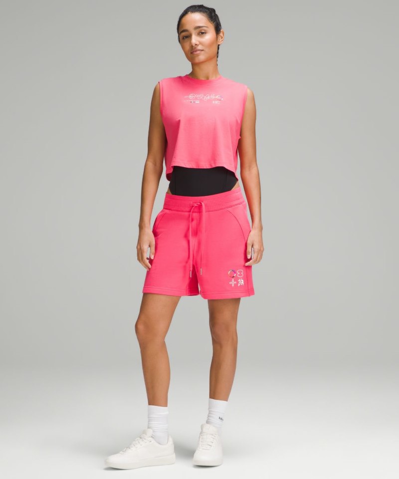 Lululemon All Yours Cropped Tank Top *Pride Glaze Pink Online Outlet Sale