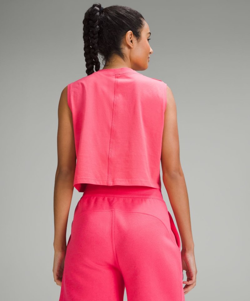 Lululemon All Yours Cropped Tank Top *Pride Glaze Pink Online Outlet Sale