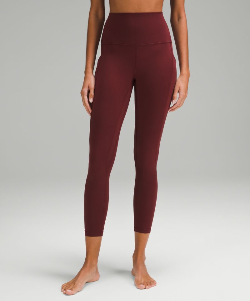 Lululemon Align™ High-Rise Pant with Pockets 25" Red Merlot Online Outlet Sale