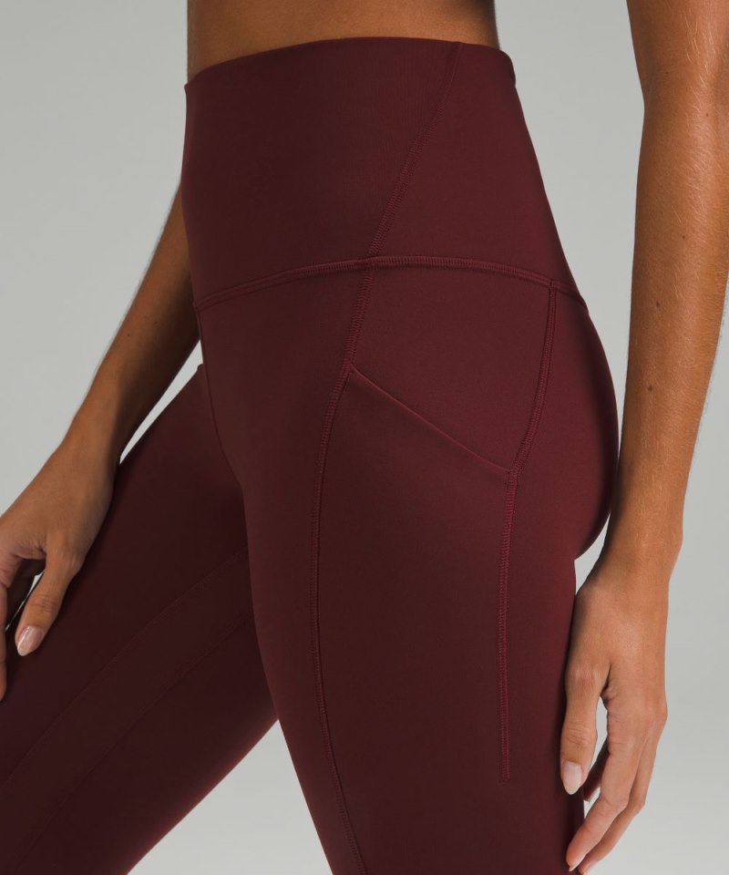 Lululemon Align™ High-Rise Pant with Pockets 25" Red Merlot Online Outlet Sale