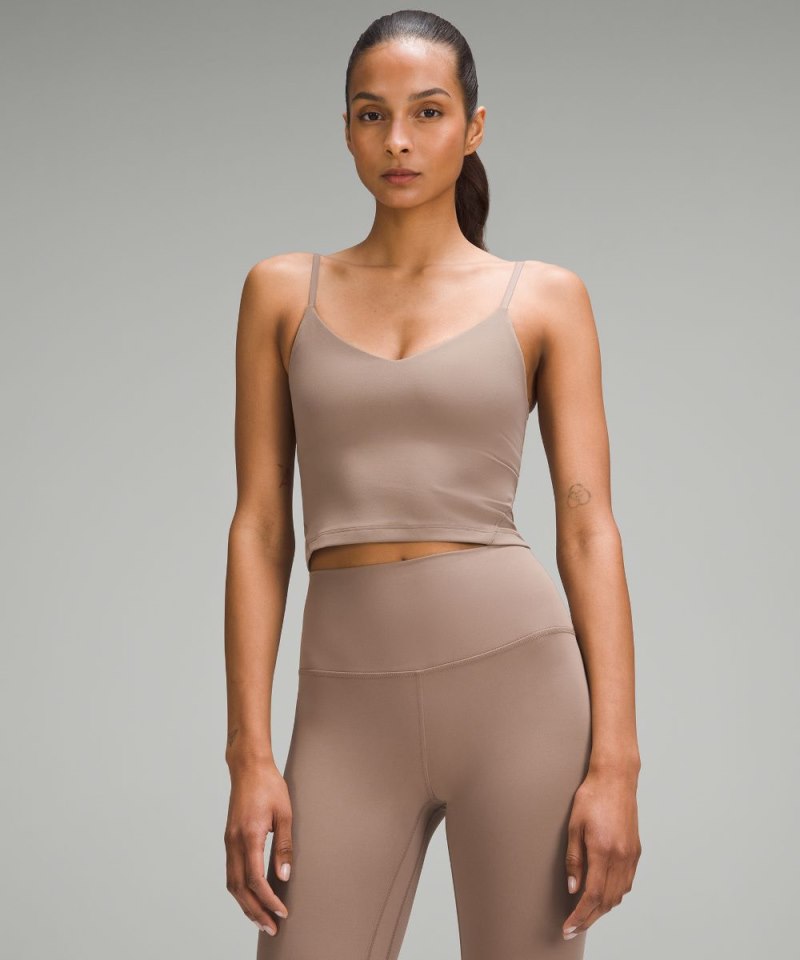 Lululemon Align™ Cropped Cami Tank Top *A / B Cup Taupetastic Online Outlet Sale