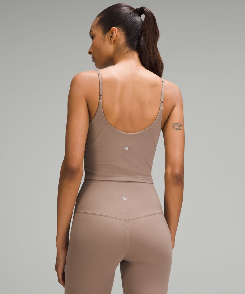 Lululemon Align™ Cropped Cami Tank Top *A / B Cup Taupetastic Online Outlet Sale