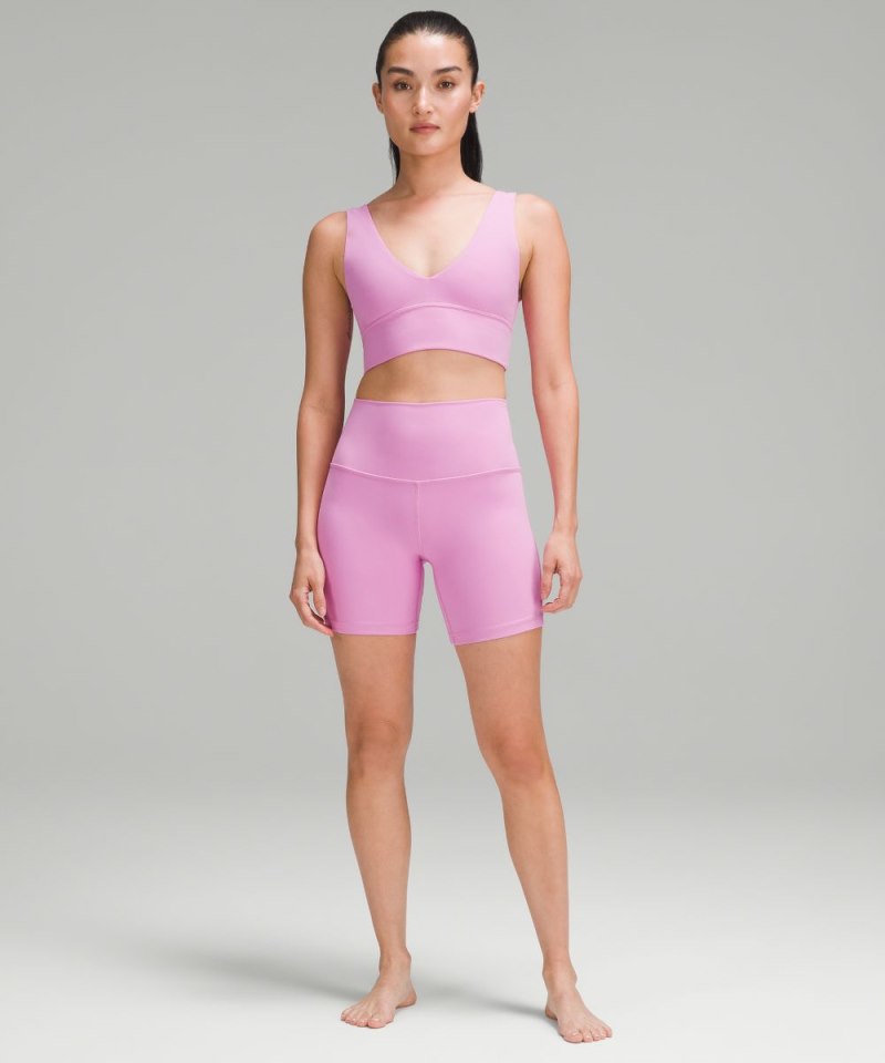 Lululemon Align™ V-Neck Bra *Light Support, A / B Cup Dahlia Mauve Online Outlet Sale