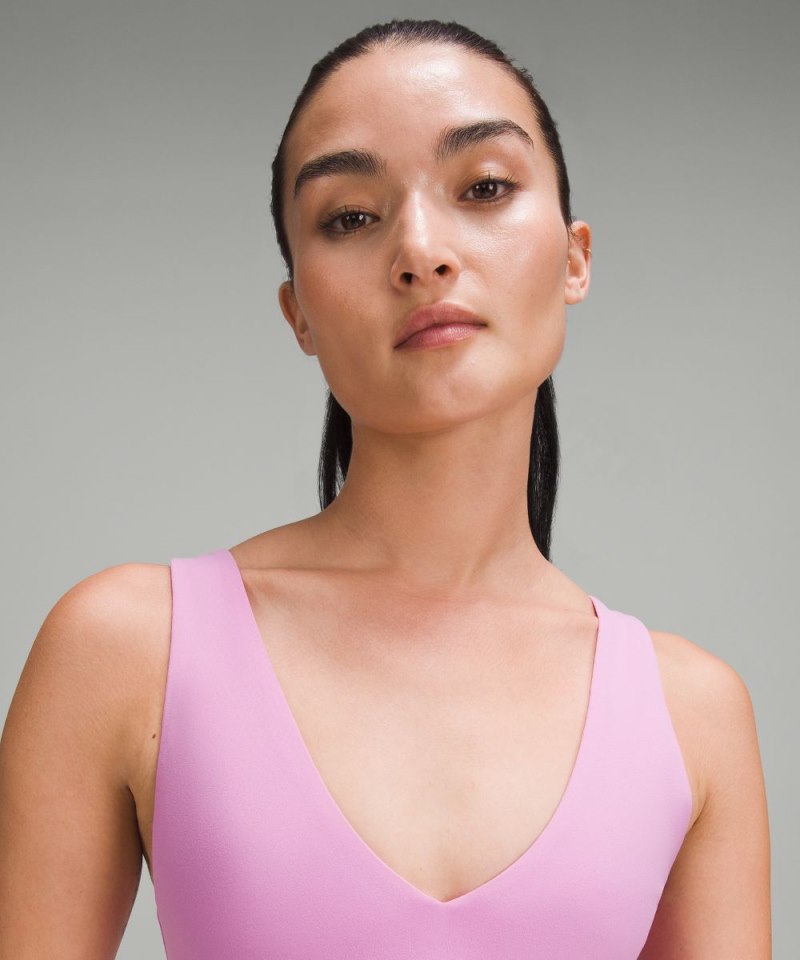 Lululemon Align™ V-Neck Bra *Light Support, A / B Cup Dahlia Mauve Online Outlet Sale