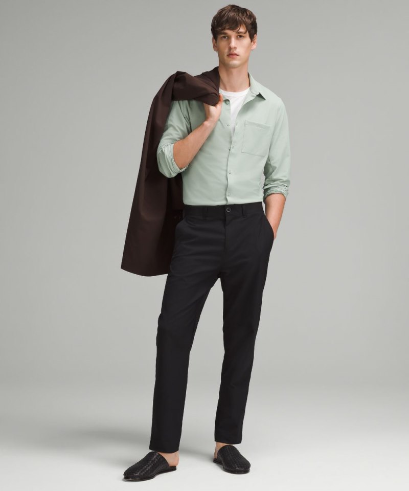 Lululemon Commission Long-Sleeve Shirt Palm Court / White Online Outlet Sale