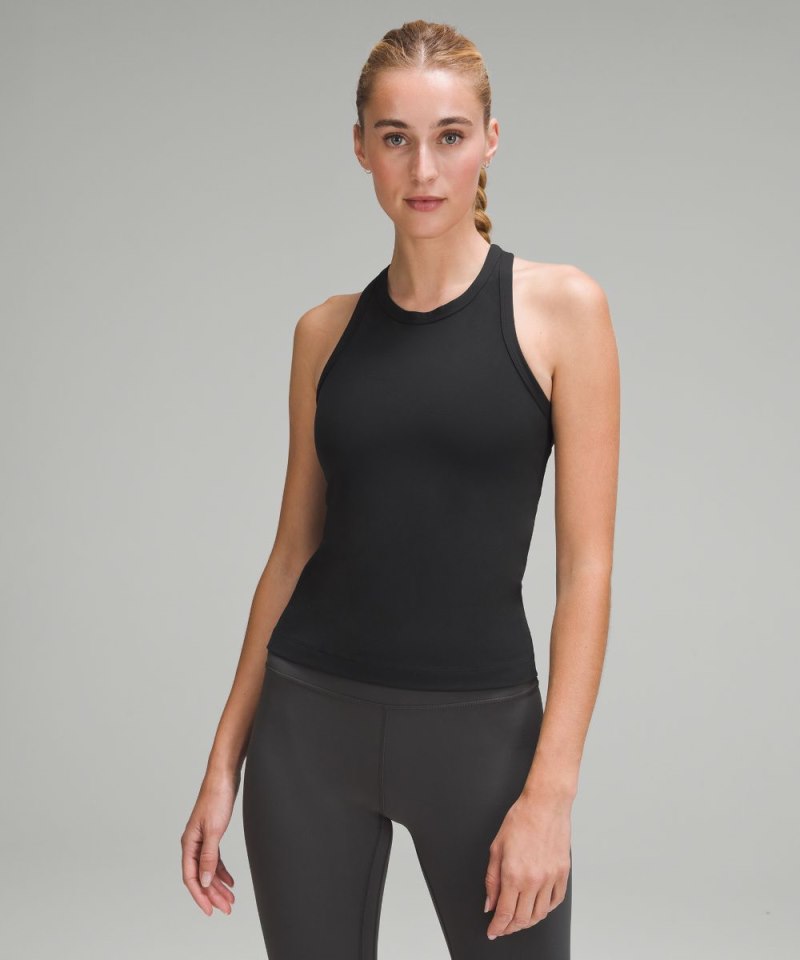 Lululemon Align™ Waist-Length Racerback Tank Top Black Online Outlet Sale