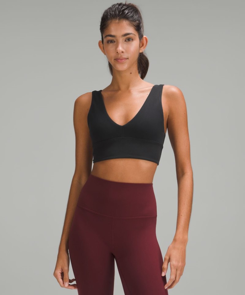 Lululemon Align™ V-Neck Bra *Light Support, A / B Cup Black Online Outlet Sale