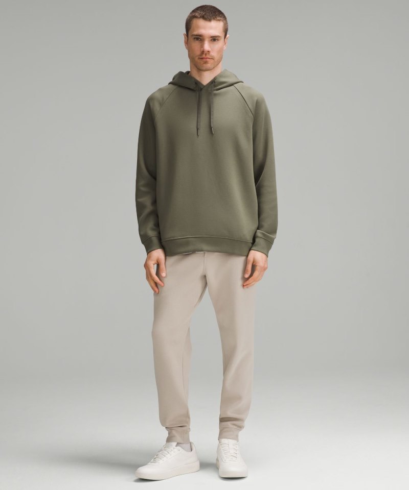 Lululemon Smooth Spacer Classic-Fit Pullover Hoodie Army Green Online Outlet Sale