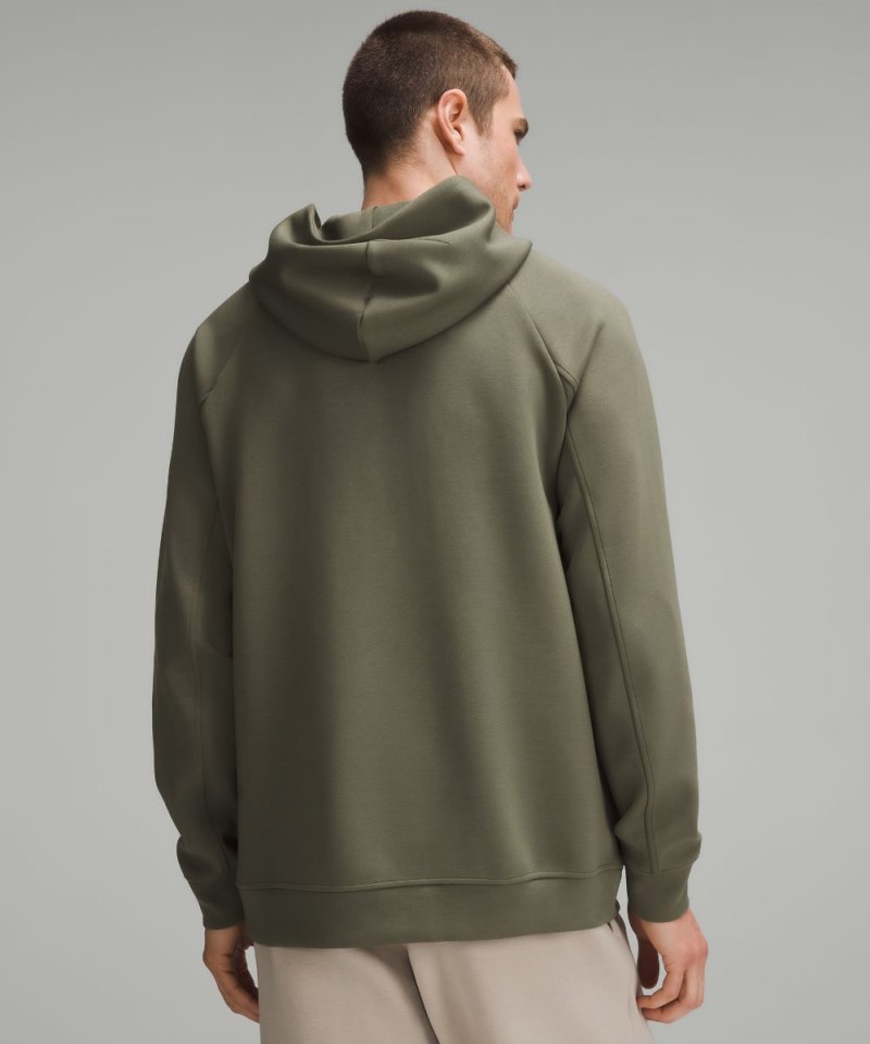 Lululemon Smooth Spacer Classic-Fit Pullover Hoodie Army Green Online Outlet Sale