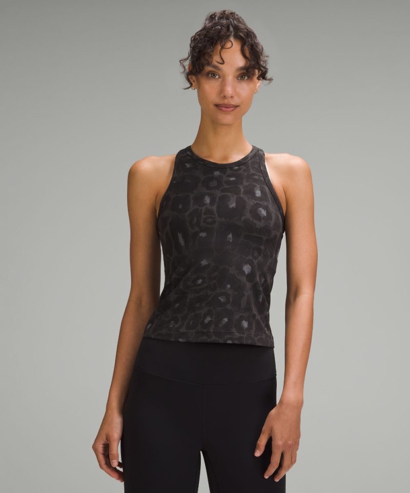 Lululemon Align™ Waist-Length Racerback Tank Top Spray Leopard Black Multi (not available) Online Outlet Sale