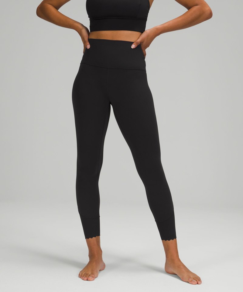 Lululemon Align™ Scalloped Hem High-Rise Pant 25" Black Online Outlet Sale