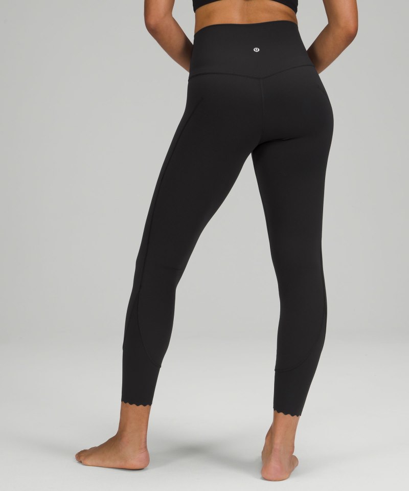 Lululemon Align™ Scalloped Hem High-Rise Pant 25" Black Online Outlet Sale